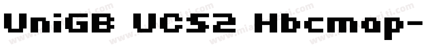 UniGB UCS2 Hbcmap字体转换